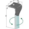 Dent pour herses rotatives (DURAFACE), gauche - Pöttinger - 8732.42.030.1