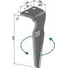 Dent pour herses rotatives 310mm, gauche - Feraboli - 7U00009 - 7U00034