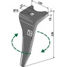 Dent pour herse rotative 330mm, droit - Amazone - 967495
