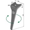 Dent pour herse rotative 415mm, droit - Amazone - 952774