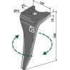 Dent pour herse rotative 330mm, droit - Amazone - 976749