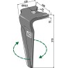 Dent pour herse rotative 315mm, droit - Alpego - D05651
