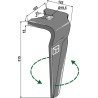 Dent pour herses rotatives 315mm, gauche - Alpego - D05650