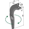 Dent pour herses rotatives 300mm, droit - Rabe - 8423.18.01