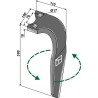 Dent pour herses rotatives 300mm, gauche - Rabe - 8423.18.02