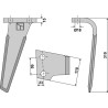 Dent pour herses rotatives 310mm, droit - Landsberg - 052701