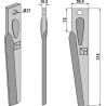 Dent pour herses rotatives 315mm, droit - Lely