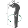 Dent pour herses rotatives 320mm, gauche - Kuhn - 525.395.00 - 525.605.00