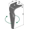 Dent pour herses rotatives 315mm, droit - Kuhn - K2500100
