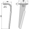 Dent pour herses rotatives 300mm, droit - Celli - 6226031
