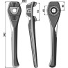 Dent pour herses rotatives 342mm, gauche - Lely - 1.1699.0111.0