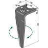Dent pour herse rotative 345mm, droit - Amazone - 6802400