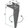 Dent pour herse rotative 345mm, gauche - Amazone - 6804400