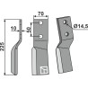 Dent rotative 225x70mm, gauche - Vigolo