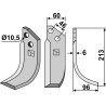 Couteau 213x60mm, droit - Valpadana - VMC 18