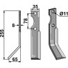 Dent rotative 255x35mm, gauche - Simon
