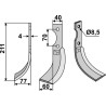Couteau 211x40mm, gauche - S.E.P. - 430/450 - 215668