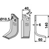 Couteau 140x40mm, droit - S.E.P. - 1500-2000 REV / 106163