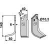Couteau 140x40mm, gauche - S.E.P. - 1500-2000 REV / 106164