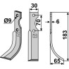 Couteau 183x30mm, droit - S.E.P. - 15-40-50 / 209376