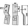 Dent rotative 200x60mm, droit - Perugini