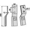Dent rotative 200x60mm, gauche - Perugini