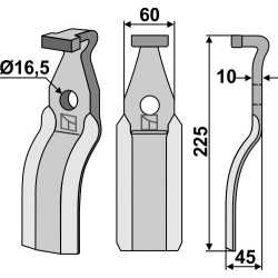 Dent rotative 225x60mm - Pegoraro