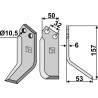 Couteau 157x50mm, droit - Pasquali - 588-F 912/923 - 500110