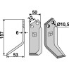 Couteau 157x50mm, gauche - Pasquali - 588-F 912/923 - 500111