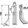 Couteau 195x35mm, gauche - Pasbo - 51475000