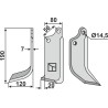 Couteau 190x80mm, gauche - Ortolan