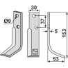Couteau 153x30mm, droit - Nibbi Bruno