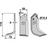 Couteau 170x50mm, gauche - Nibbi Bruno - K4303240
