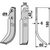 Couteau 180x30mm, droit - Nibbi Bruno