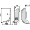 Couteau 190x70mm, gauche - Nardi - 6CS5009