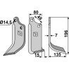 Couteau 196x80mm, droit - Maschio / Gaspardo - 29100405