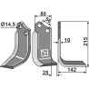 Couteau 215x80mm, droit - Maschio / Gaspardo