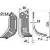Couteau 220x90mm, droit - Maschio / Gaspardo - 9400414