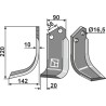 Couteau 220x90mm, gauche - Maschio / Gaspardo - 9400415