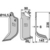 Couteau 236x09mm, droit - Maschio / Gaspardo - 24100406