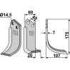 Couteau 175x60mm, droit - Maletti - MA1302177