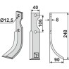 Couteau 248x40mm, droit - Maletti - 1 400 077