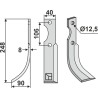 Couteau 248x40mm, gauche - Maletti - 1 400 078