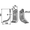 Couteau 181x70mm, gauche - Kuhn - K1620000