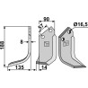Couteau 188x90mm, gauche - Kuhn - K 1601100