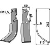 Couteau 242x60mm, droit - Kuhn - 515033