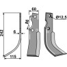 Couteau 242x60mm, gauche - Kuhn - 515032