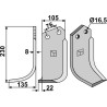Couteau 230x105mm, gauche - Kuhn - 523597