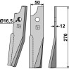 Dent rotative 270x50mm, droit - Kuhn - 519338