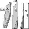 Dent rotative 261x50mm, droit - Kuhn - 523250